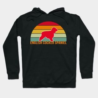 English Cocker Spaniel Vintage Silhouette Hoodie